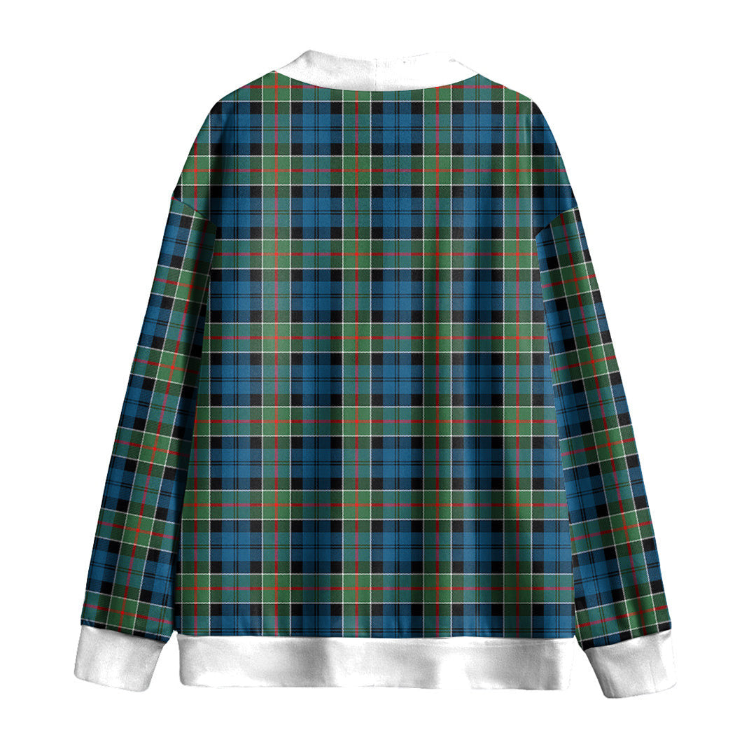 Colquhoun Ancient Tartan Plaid Knitted Fleece Cardigan