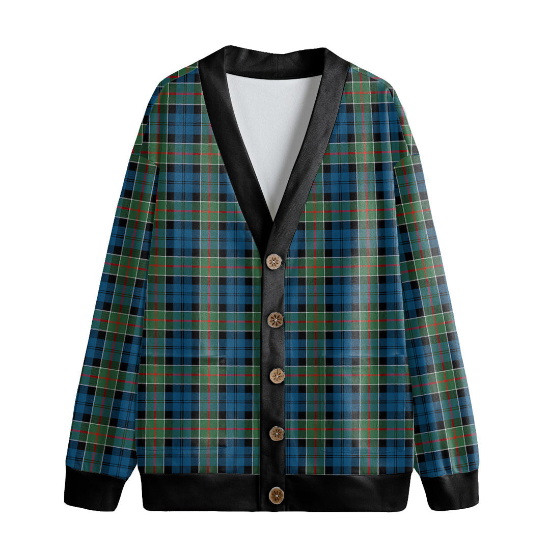 Colquhoun Ancient Tartan Plaid Knitted Fleece Cardigan