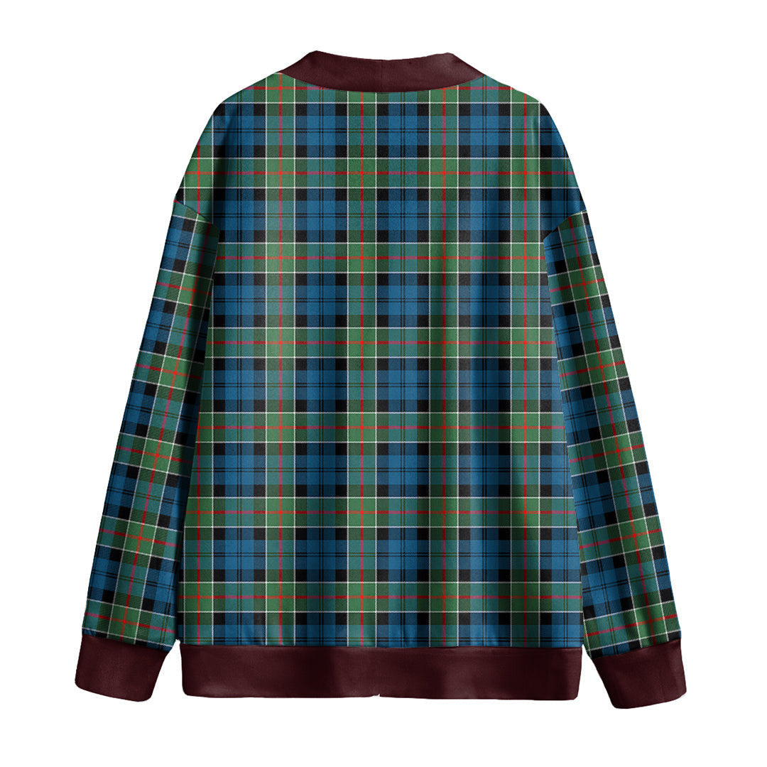 Colquhoun Ancient Tartan Plaid Knitted Fleece Cardigan