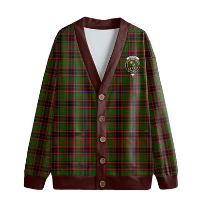 Buchan Modern Tartan Crest Knitted Fleece Cardigan