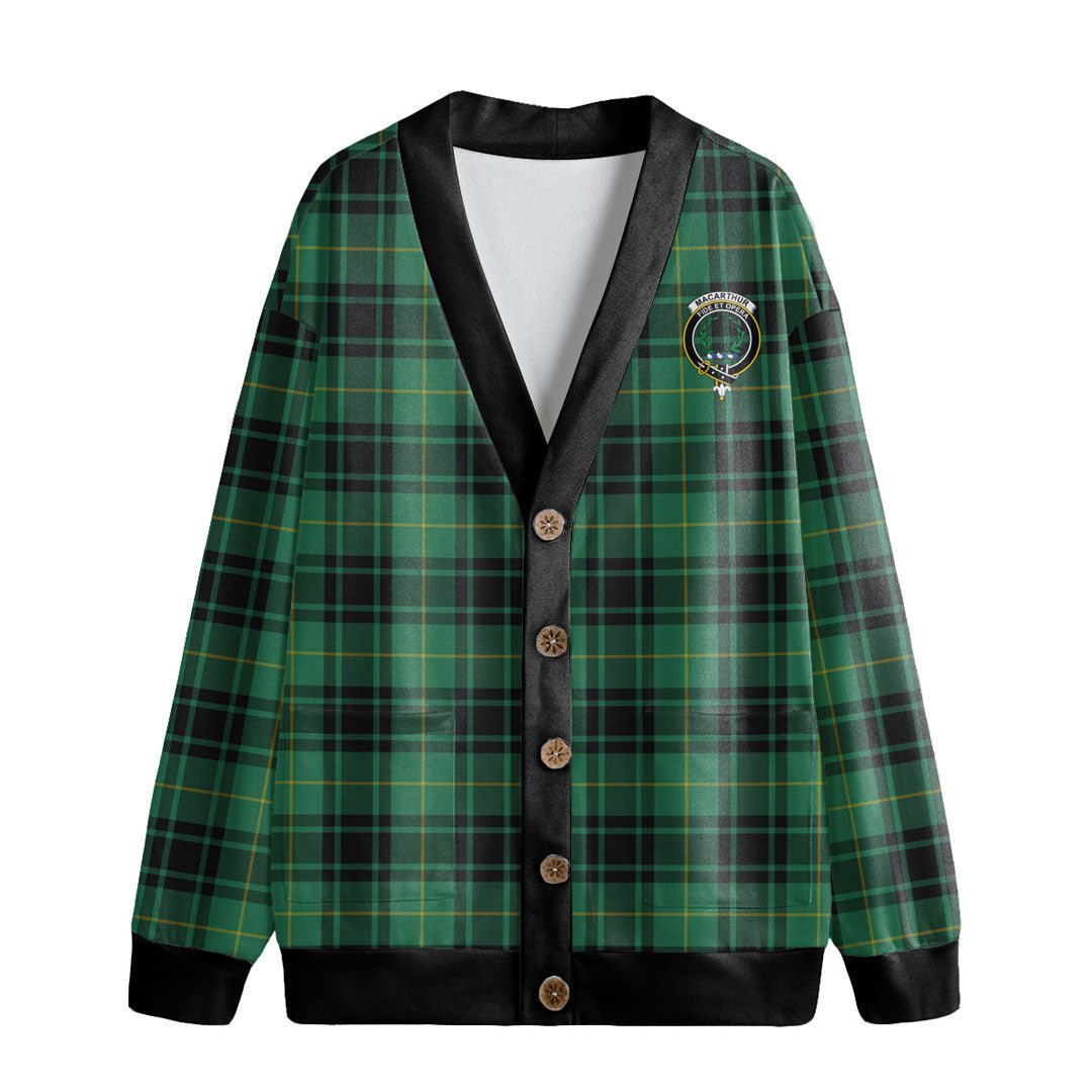 MacArthur Ancient Tartan Crest Knitted Fleece Cardigan