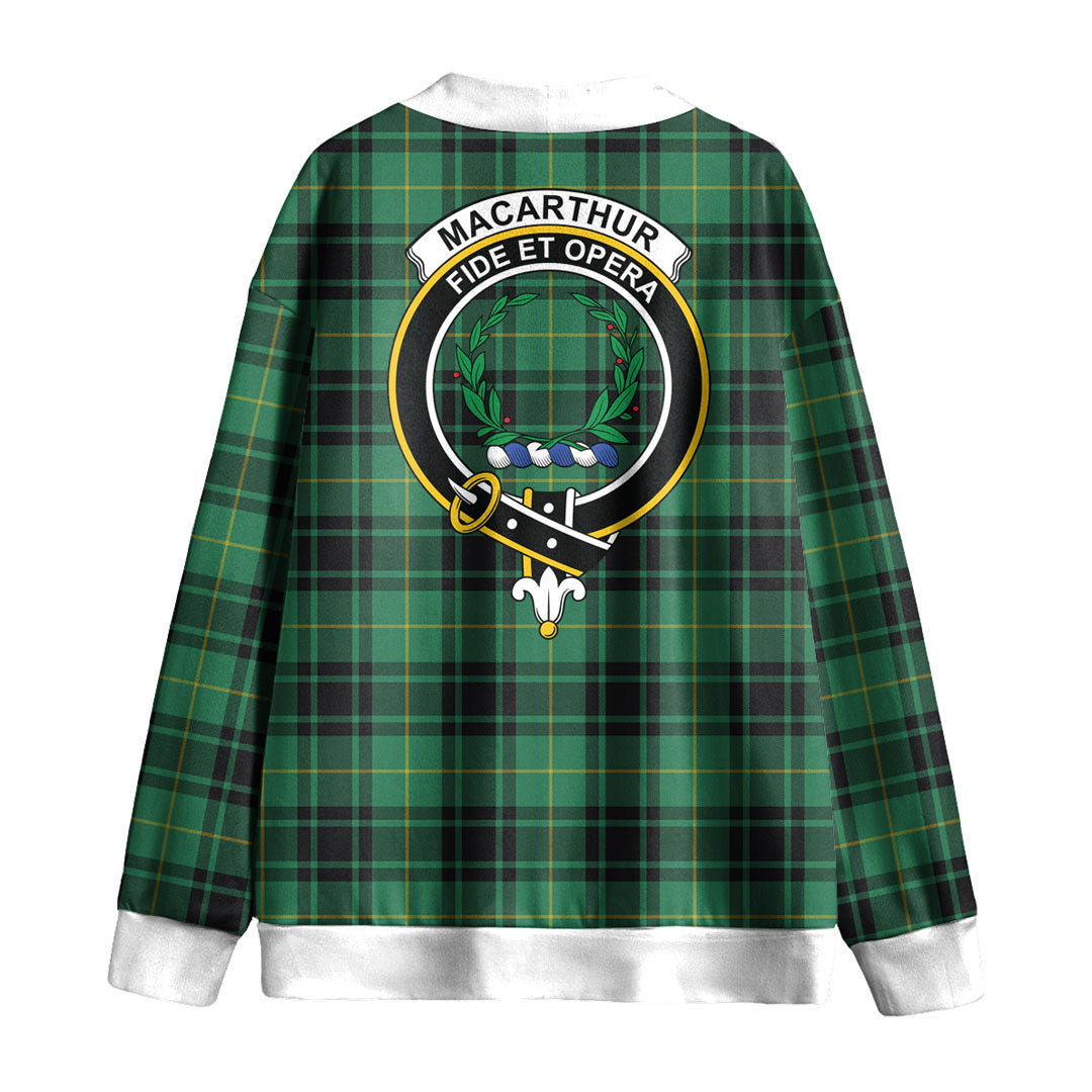 MacArthur Ancient Tartan Crest Knitted Fleece Cardigan