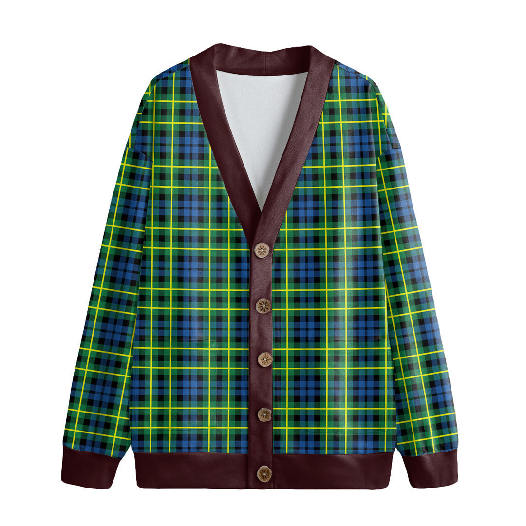 Campbell of Breadalbane Ancient Tartan Plaid Knitted Fleece Cardigan