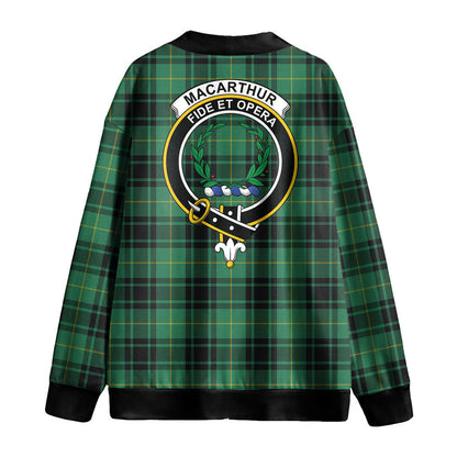 MacArthur Ancient Tartan Crest Knitted Fleece Cardigan