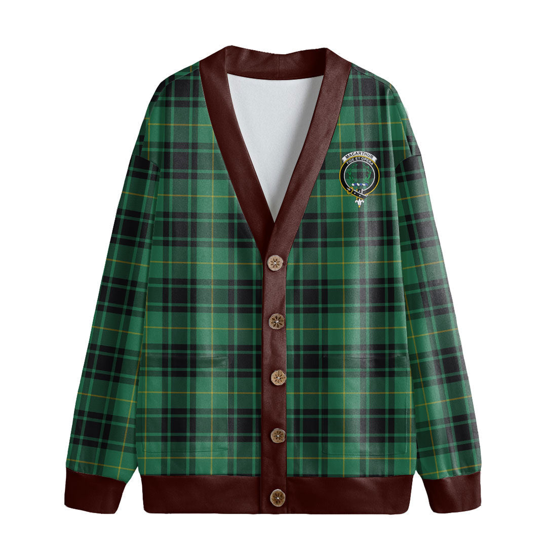 MacArthur Ancient Tartan Crest Knitted Fleece Cardigan