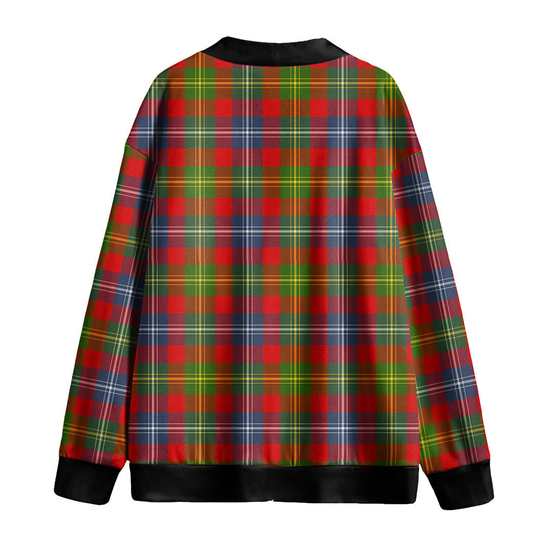 Forrester Tartan Plaid Knitted Fleece Cardigan