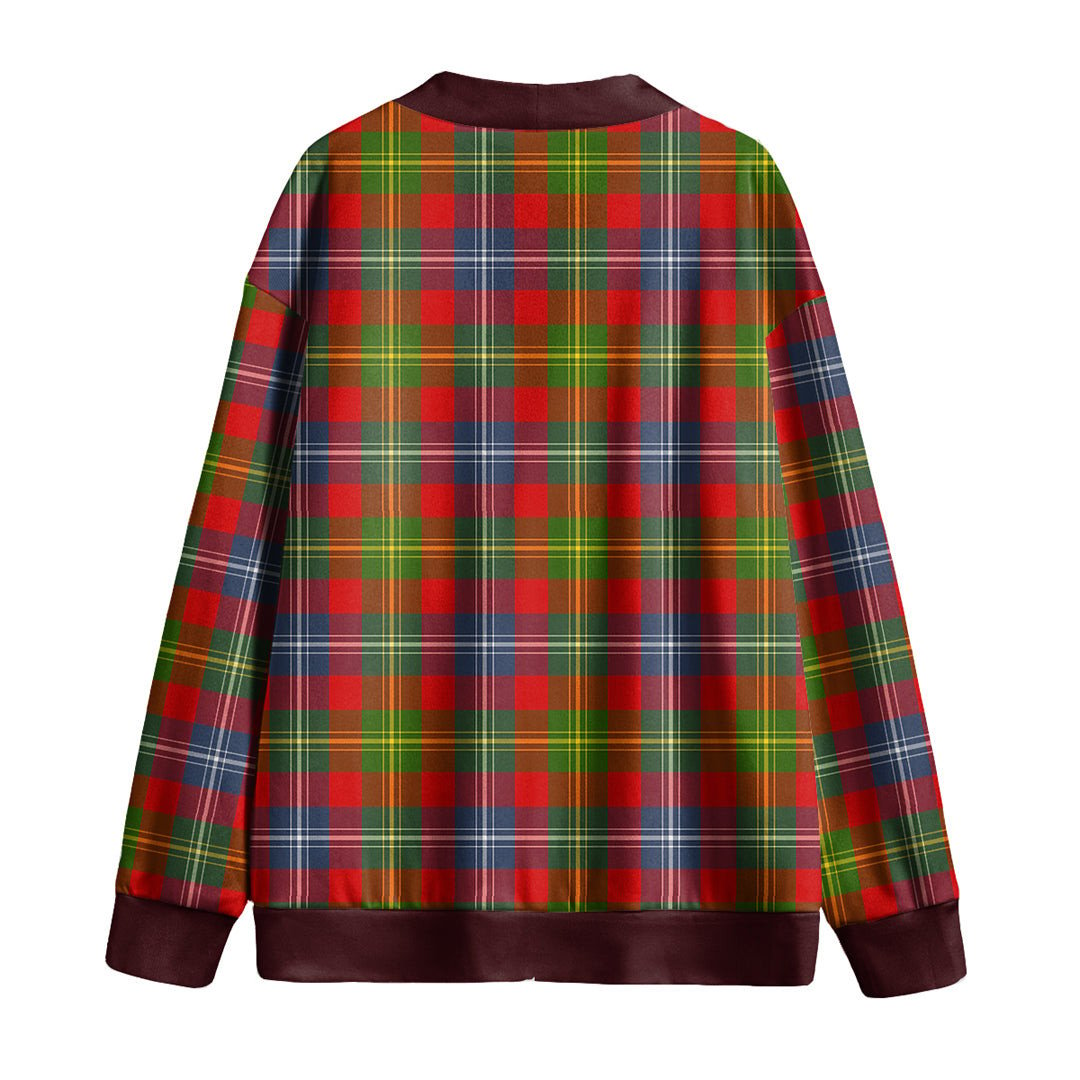 Forrester Tartan Plaid Knitted Fleece Cardigan