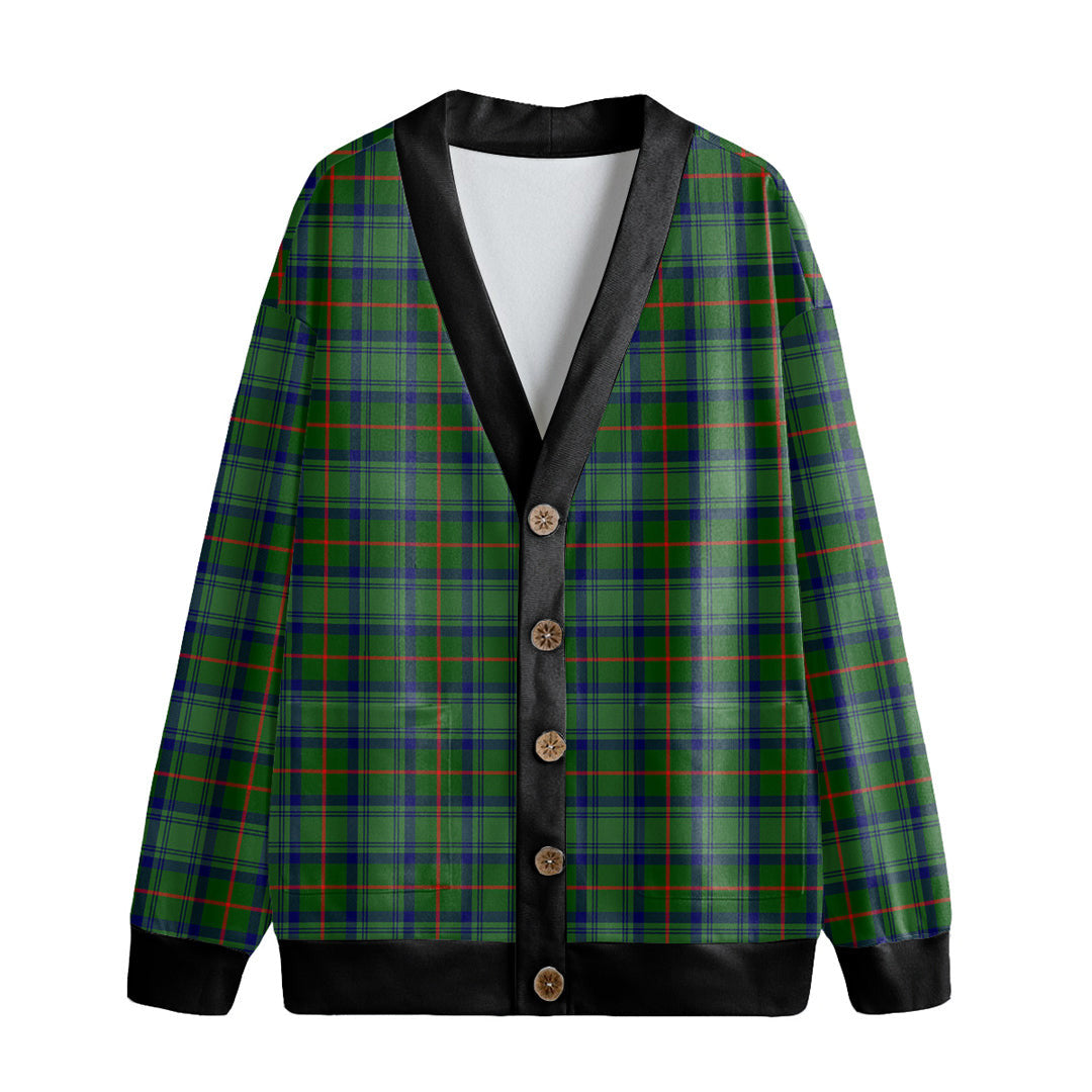 Cranstoun Tartan Plaid Knitted Fleece Cardigan