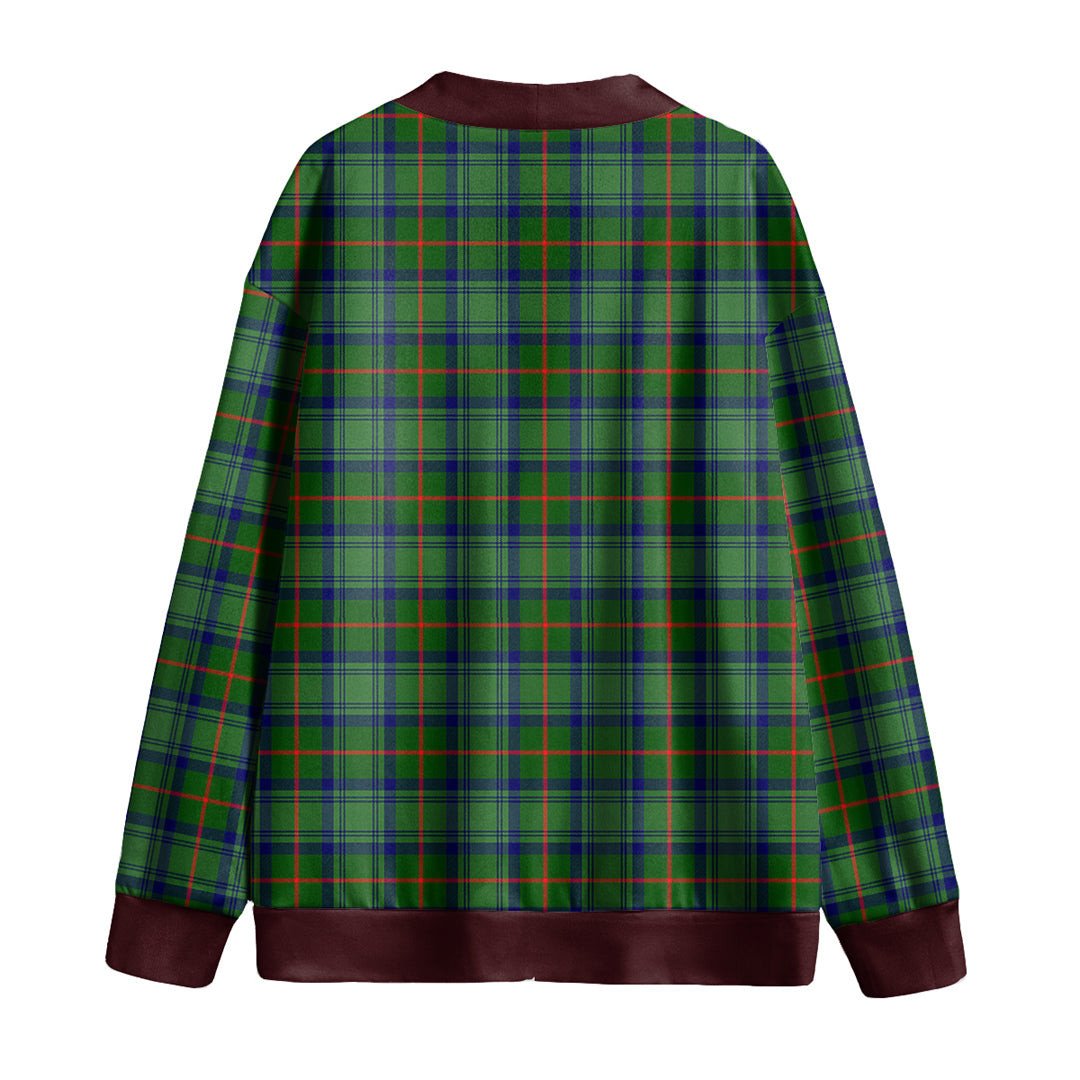 Cranstoun Tartan Plaid Knitted Fleece Cardigan