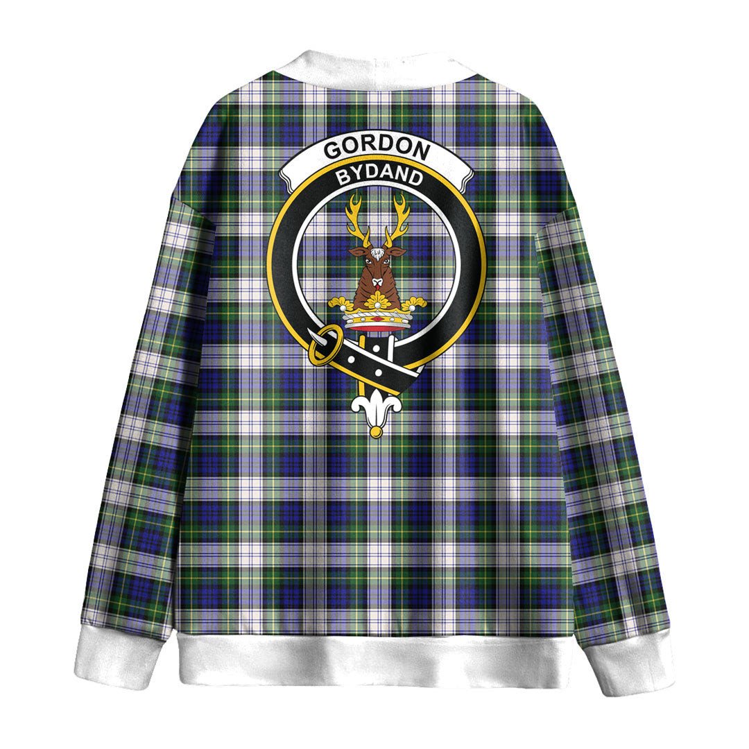 Gordon Dress Modern Tartan Crest Knitted Fleece Cardigan