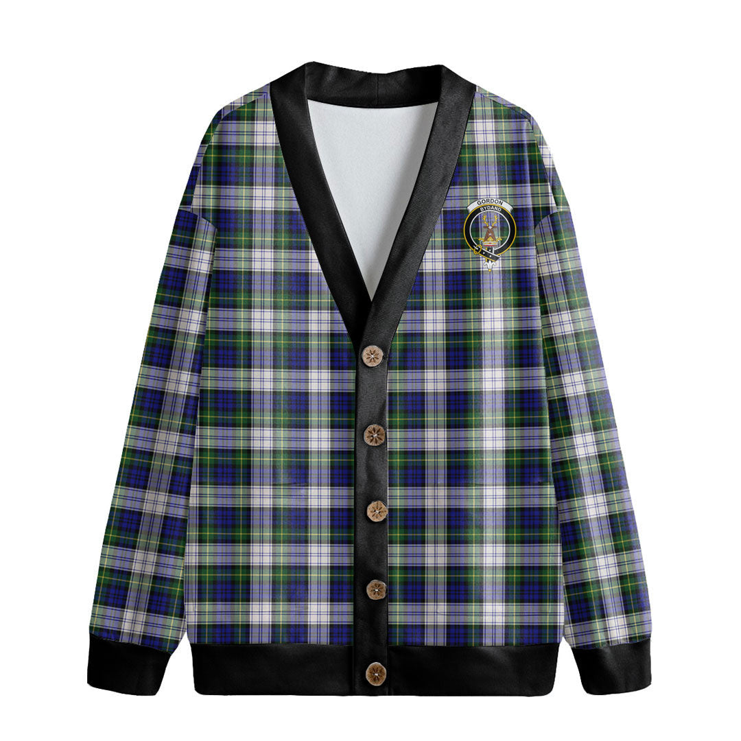 Gordon Dress Modern Tartan Crest Knitted Fleece Cardigan