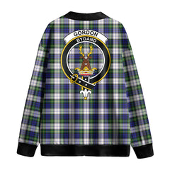 Gordon Dress Modern Tartan Crest Knitted Fleece Cardigan