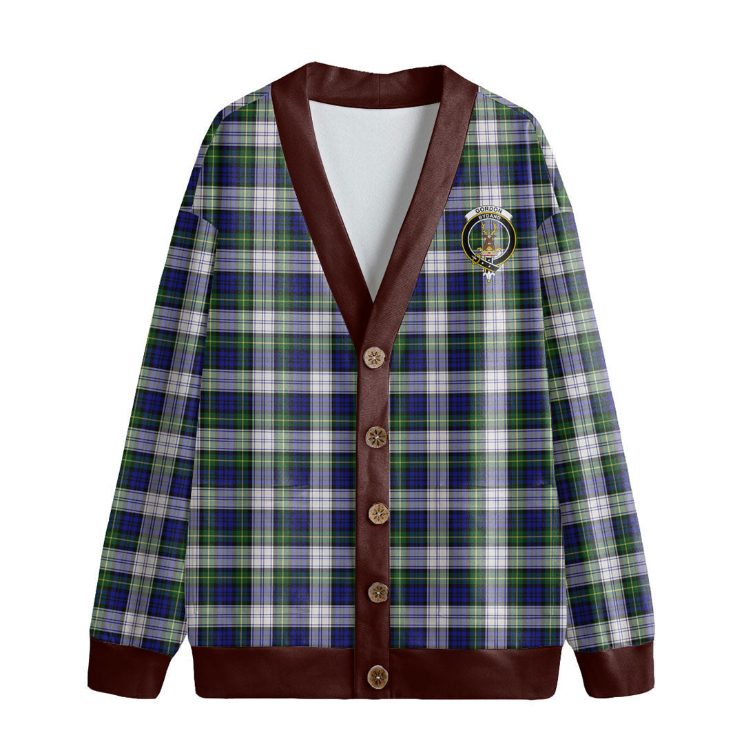 Gordon Dress Modern Tartan Crest Knitted Fleece Cardigan