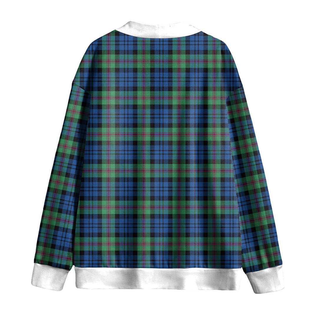 Baird Ancient Tartan Plaid Knitted Fleece Cardigan