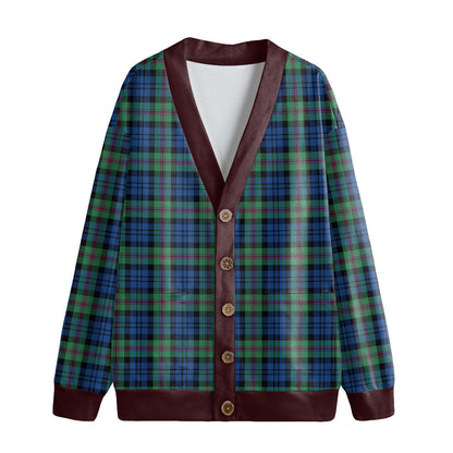 Baird Ancient Tartan Plaid Knitted Fleece Cardigan