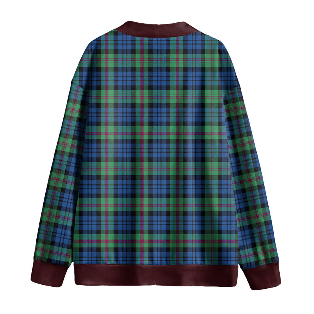 Baird Ancient Tartan Plaid Knitted Fleece Cardigan