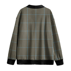 Haig Check Tartan Plaid Knitted Fleece Cardigan