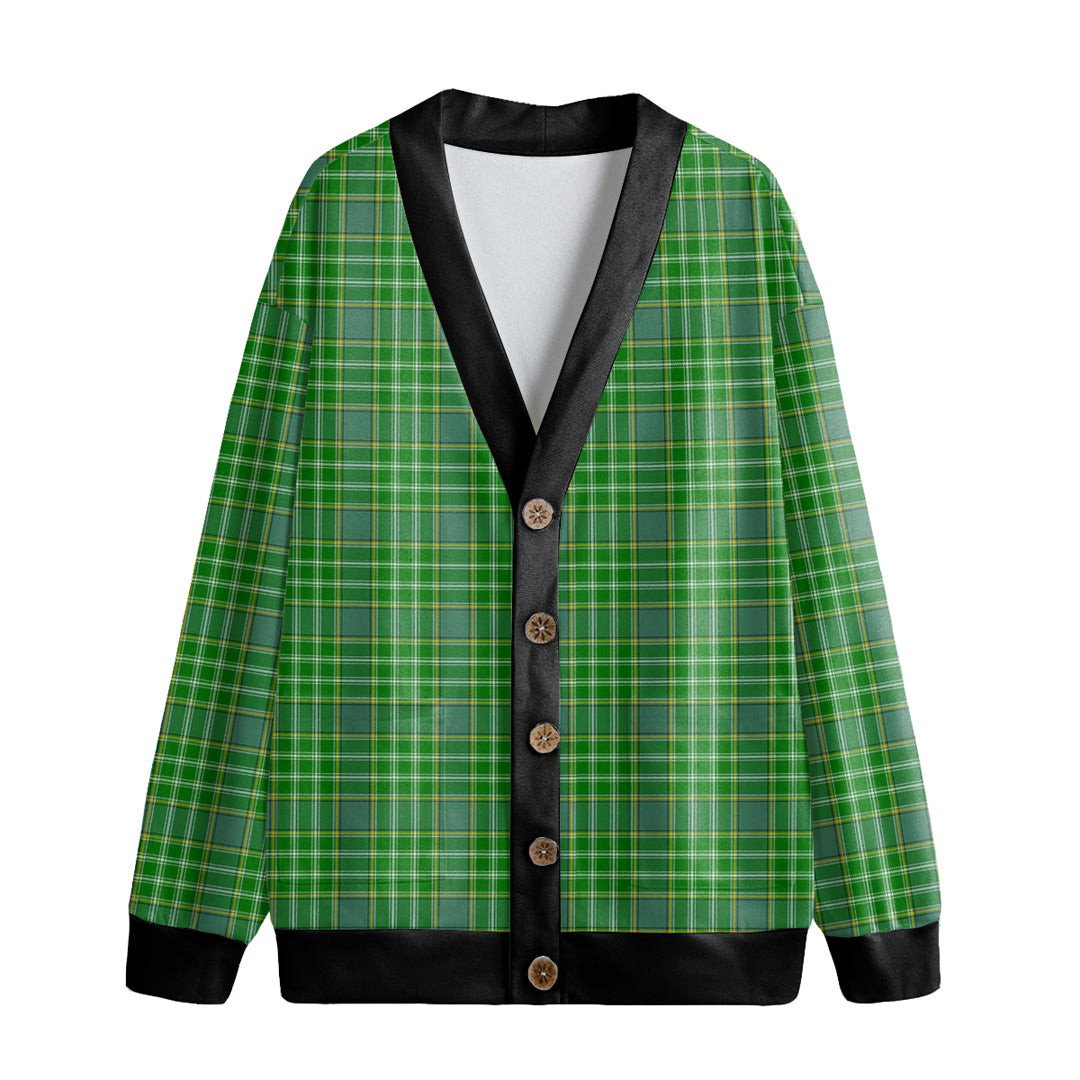 Currie Tartan Plaid Knitted Fleece Cardigan