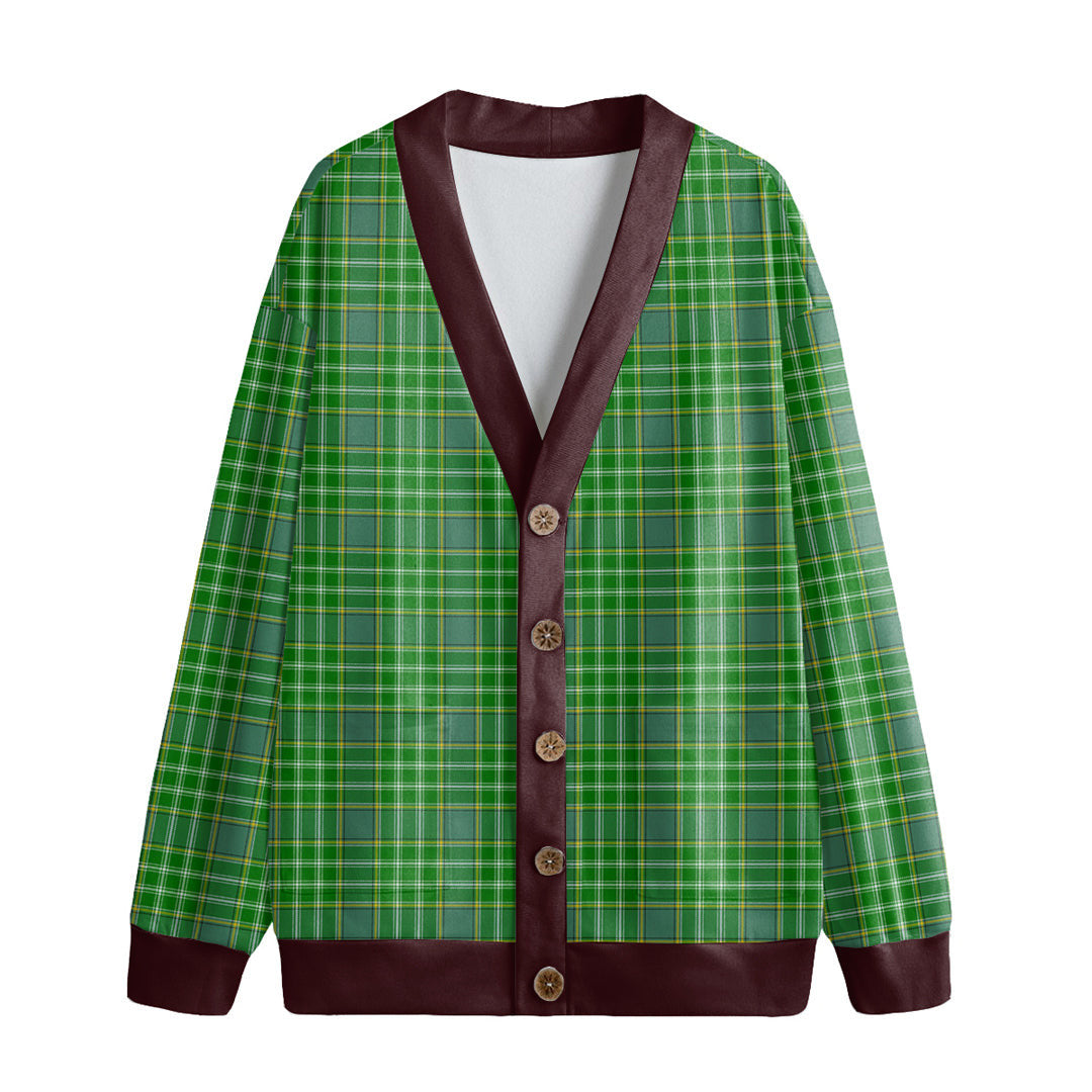 Currie Tartan Plaid Knitted Fleece Cardigan