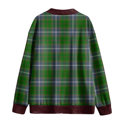 Pringle Tartan Plaid Knitted Fleece Cardigan