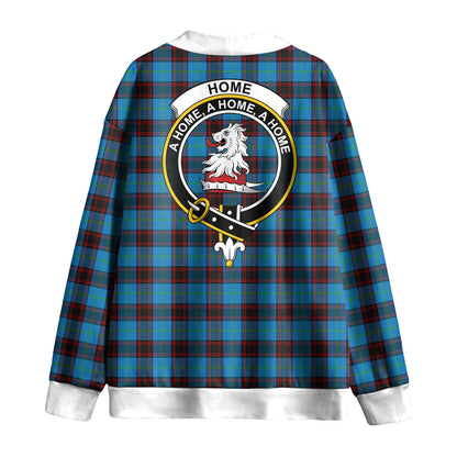 Home Ancient Tartan Crest Knitted Fleece Cardigan