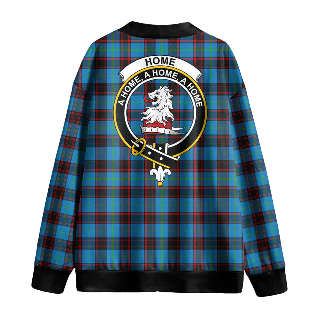 Home Ancient Tartan Crest Knitted Fleece Cardigan