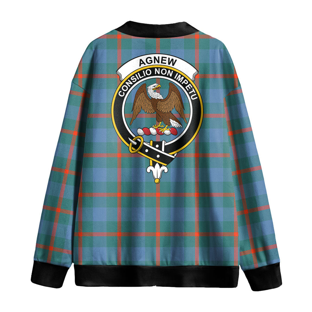 Agnew Ancient Tartan Crest Knitted Fleece Cardigan