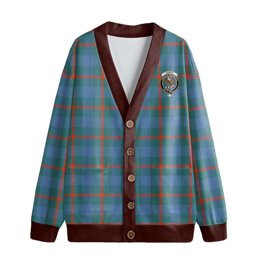 Agnew Ancient Tartan Crest Knitted Fleece Cardigan