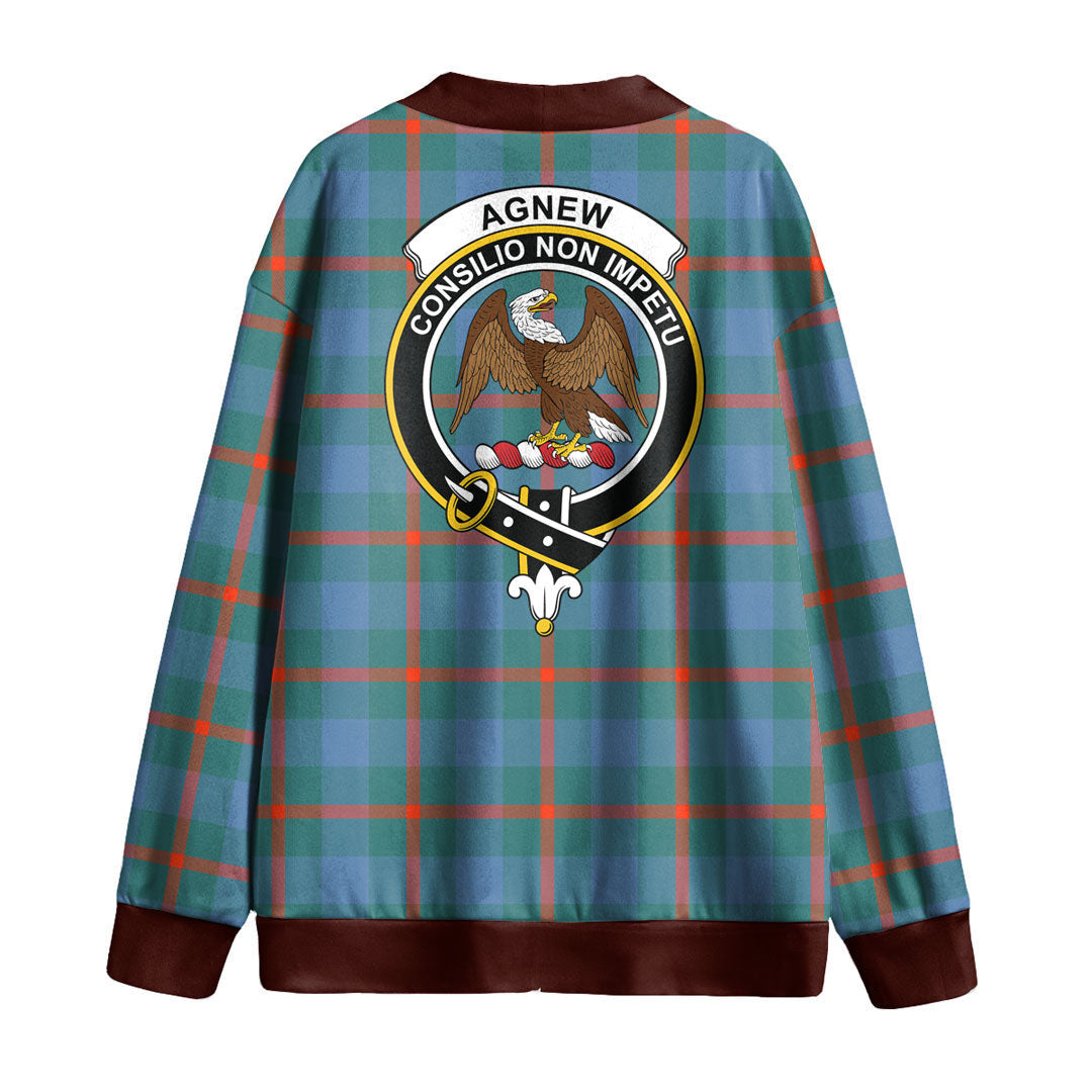 Agnew Ancient Tartan Crest Knitted Fleece Cardigan