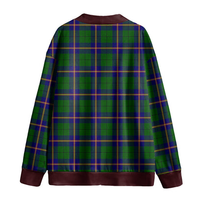 Carmichael Modern Tartan Plaid Knitted Fleece Cardigan