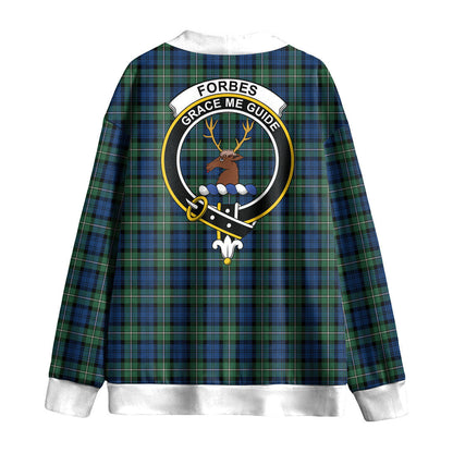 Forbes Ancient Tartan Crest Knitted Fleece Cardigan