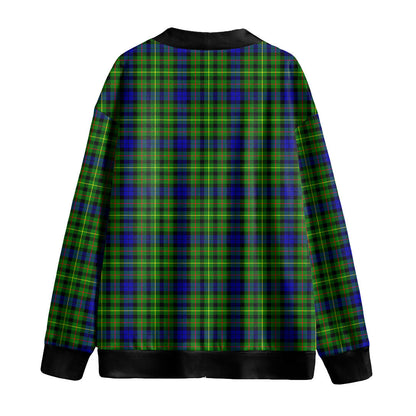 Rollo Modern Tartan Plaid Knitted Fleece Cardigan