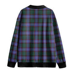 Guthrie Modern Tartan Plaid Knitted Fleece Cardigan