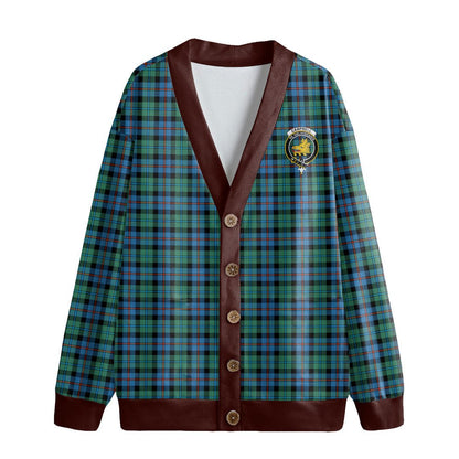 Campbell of Cawdor Ancient Tartan Crest Knitted Fleece Cardigan