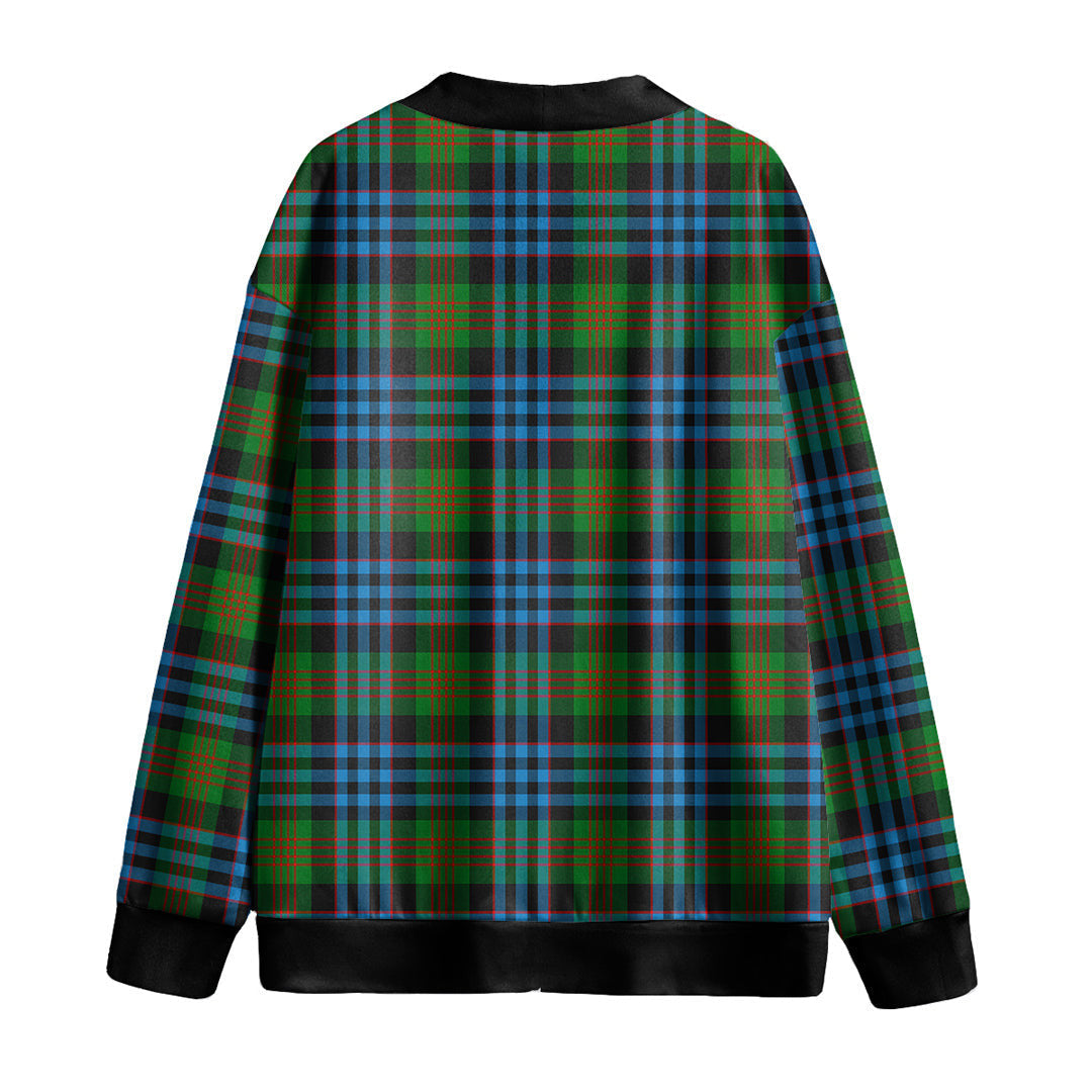 Newlands of Lauriston Tartan Plaid Knitted Fleece Cardigan