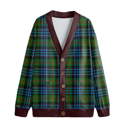 Newlands of Lauriston Tartan Plaid Knitted Fleece Cardigan