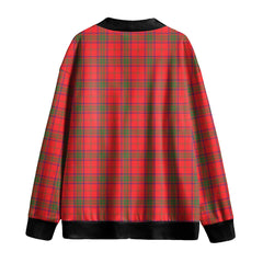 Ross Modern Tartan Plaid Knitted Fleece Cardigan