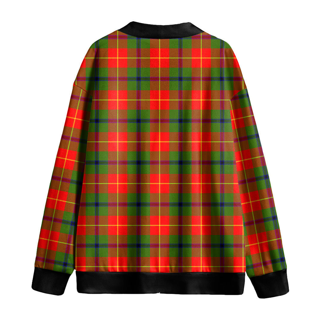 Turnbull Dress Tartan Plaid Knitted Fleece Cardigan
