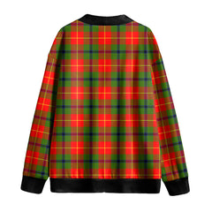 Turnbull Dress Tartan Plaid Knitted Fleece Cardigan