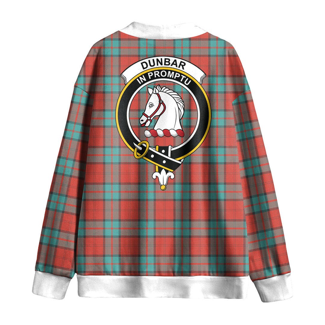 Dunbar Ancient Tartan Crest Knitted Fleece Cardigan