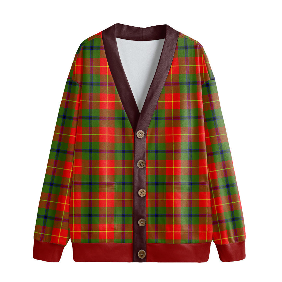 Turnbull Dress Tartan Plaid Knitted Fleece Cardigan