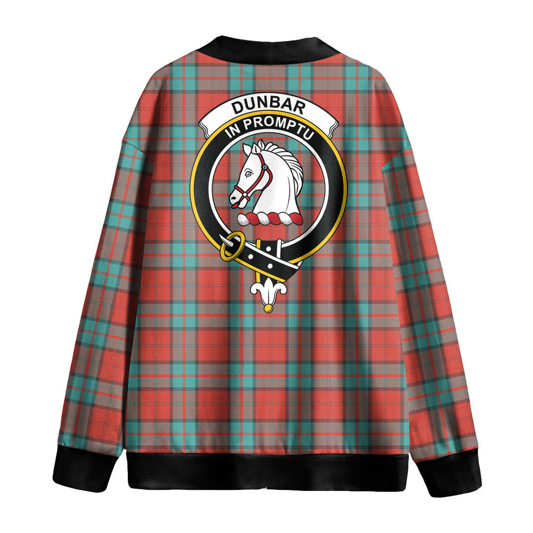 Dunbar Ancient Tartan Crest Knitted Fleece Cardigan