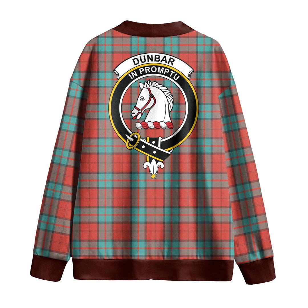 Dunbar Ancient Tartan Crest Knitted Fleece Cardigan