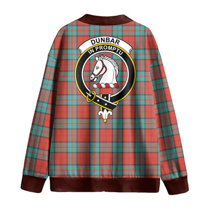 Dunbar Ancient Tartan Crest Knitted Fleece Cardigan