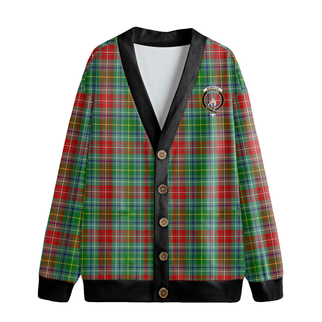 Muirhead Tartan Crest Knitted Fleece Cardigan