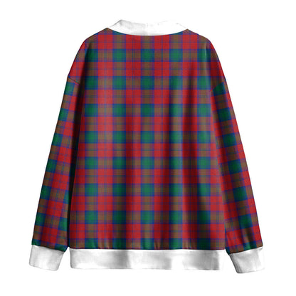 Lindsay Modern Tartan Plaid Knitted Fleece Cardigan