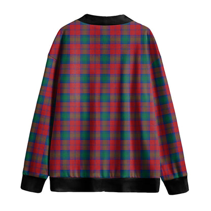 Lindsay Modern Tartan Plaid Knitted Fleece Cardigan