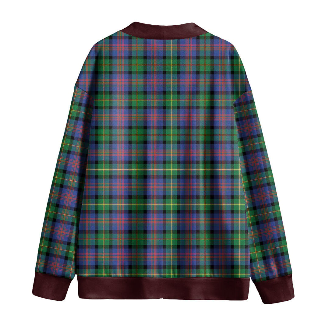 Logan Ancient Tartan Plaid Knitted Fleece Cardigan