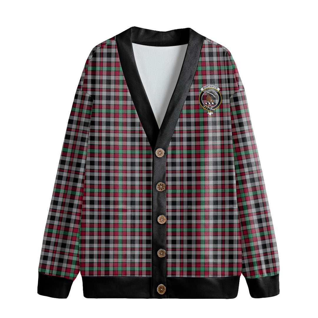 Borthwick Ancient Tartan Crest Knitted Fleece Cardigan