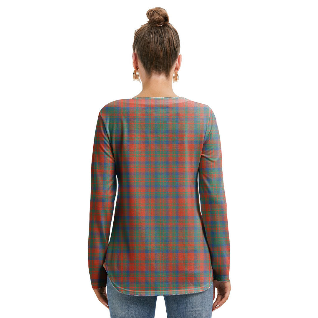 Matheson Ancient Tartan Crest Long Sleeve Neckline Tie Sweatshirt